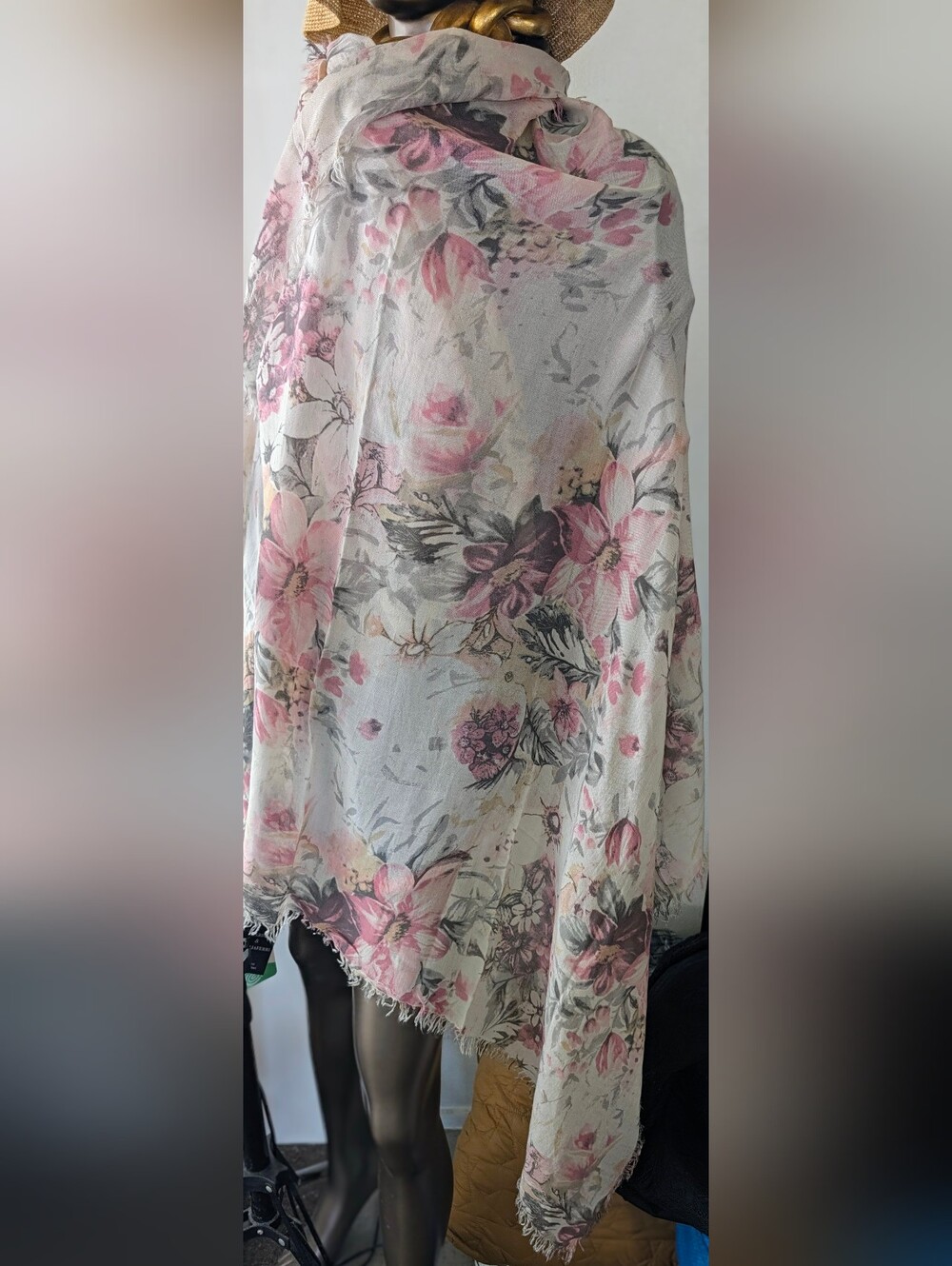 Nardi & Tagliaferri Italian Floral Scarf NWT